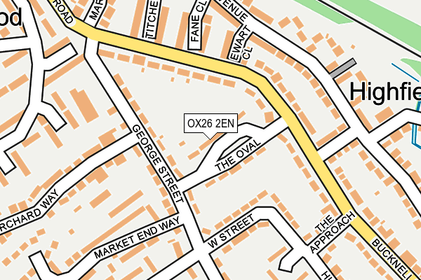 OX26 2EN map - OS OpenMap – Local (Ordnance Survey)