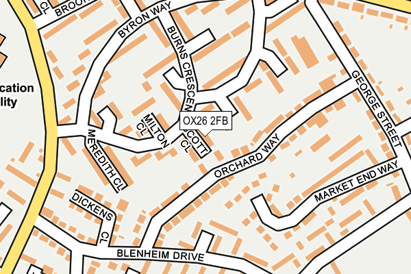 OX26 2FB map - OS OpenMap – Local (Ordnance Survey)