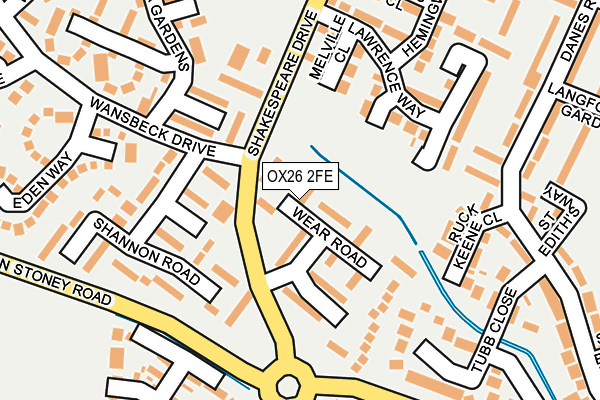OX26 2FE map - OS OpenMap – Local (Ordnance Survey)