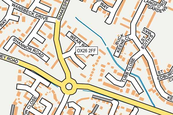 OX26 2FF map - OS OpenMap – Local (Ordnance Survey)