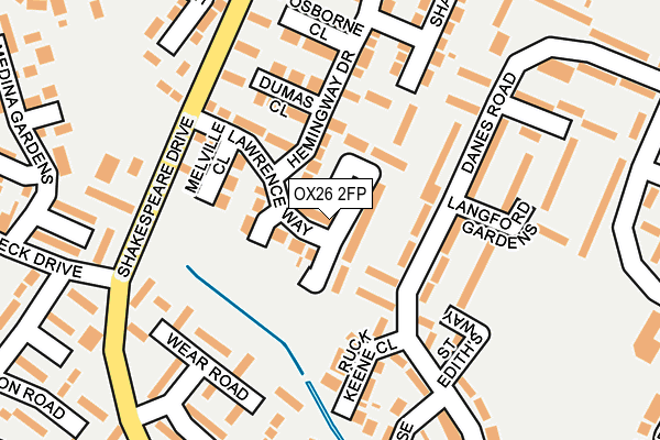 OX26 2FP map - OS OpenMap – Local (Ordnance Survey)