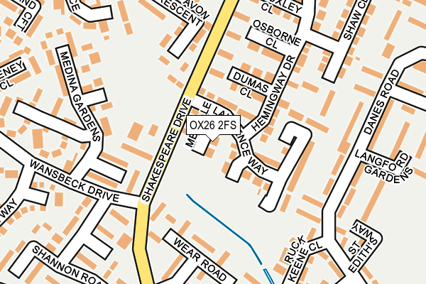 OX26 2FS map - OS OpenMap – Local (Ordnance Survey)