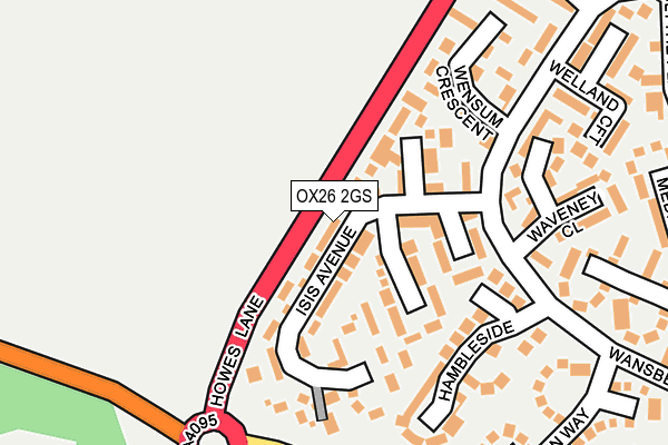 OX26 2GS map - OS OpenMap – Local (Ordnance Survey)