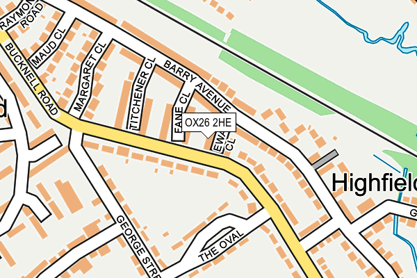 OX26 2HE map - OS OpenMap – Local (Ordnance Survey)