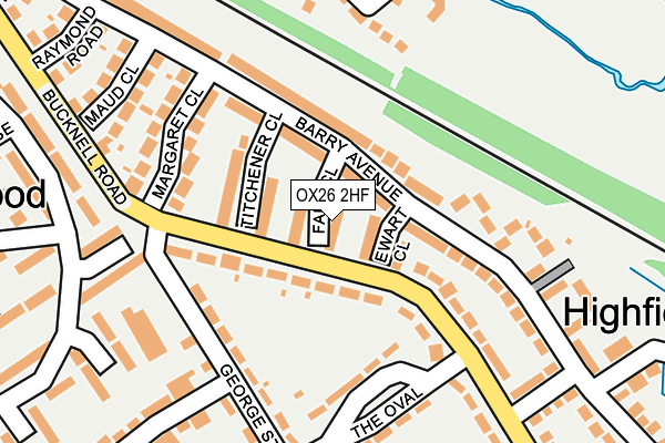 OX26 2HF map - OS OpenMap – Local (Ordnance Survey)