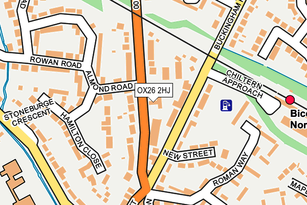 OX26 2HJ map - OS OpenMap – Local (Ordnance Survey)
