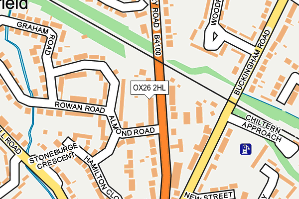 OX26 2HL map - OS OpenMap – Local (Ordnance Survey)