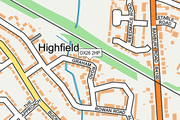 OX26 2HP map - OS OpenMap – Local (Ordnance Survey)