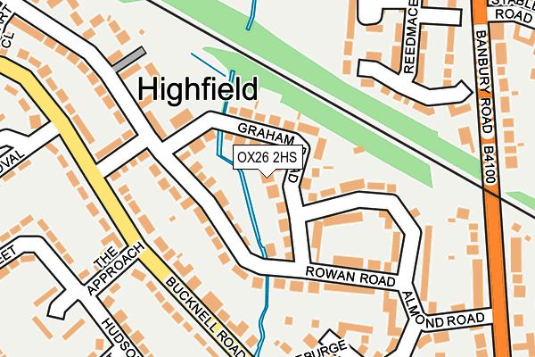 OX26 2HS map - OS OpenMap – Local (Ordnance Survey)