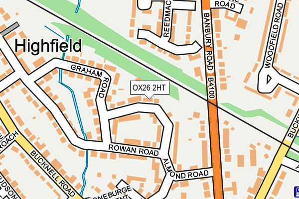 OX26 2HT map - OS OpenMap – Local (Ordnance Survey)