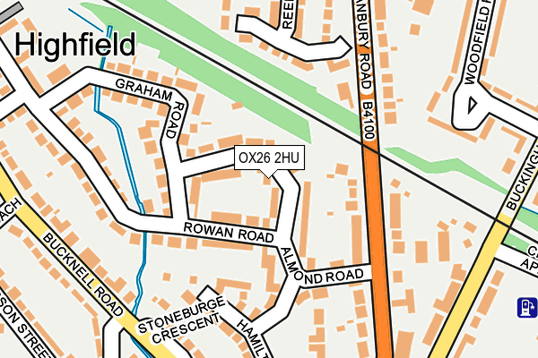 OX26 2HU map - OS OpenMap – Local (Ordnance Survey)