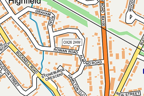 OX26 2HW map - OS OpenMap – Local (Ordnance Survey)