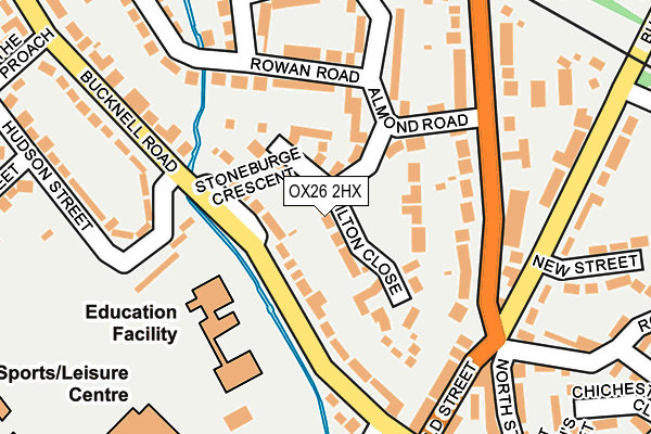 OX26 2HX map - OS OpenMap – Local (Ordnance Survey)