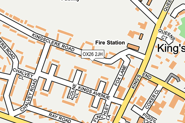 OX26 2JH map - OS OpenMap – Local (Ordnance Survey)