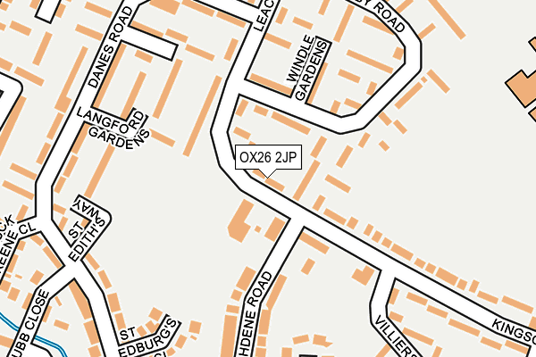 OX26 2JP map - OS OpenMap – Local (Ordnance Survey)
