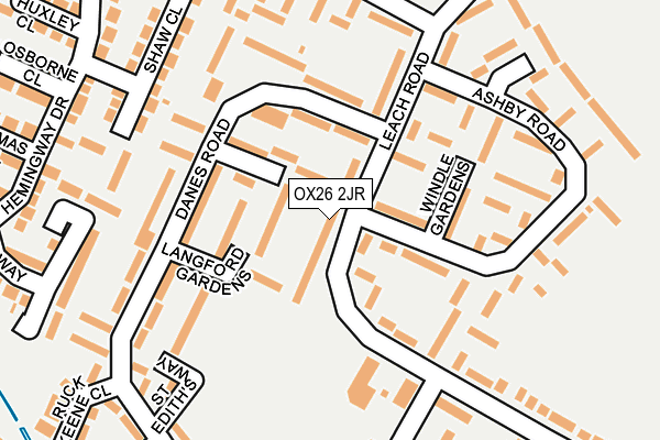 OX26 2JR map - OS OpenMap – Local (Ordnance Survey)