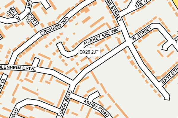 OX26 2JT map - OS OpenMap – Local (Ordnance Survey)