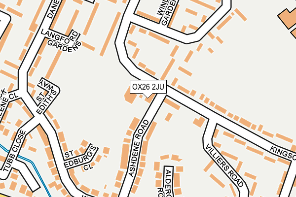 OX26 2JU map - OS OpenMap – Local (Ordnance Survey)