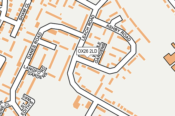 OX26 2LD map - OS OpenMap – Local (Ordnance Survey)