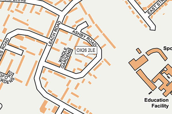 OX26 2LE map - OS OpenMap – Local (Ordnance Survey)