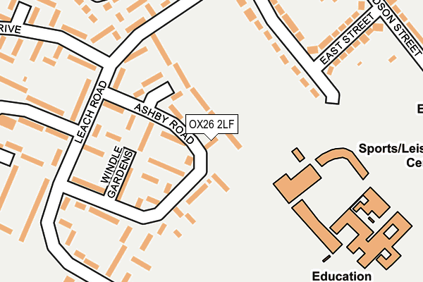 OX26 2LF map - OS OpenMap – Local (Ordnance Survey)