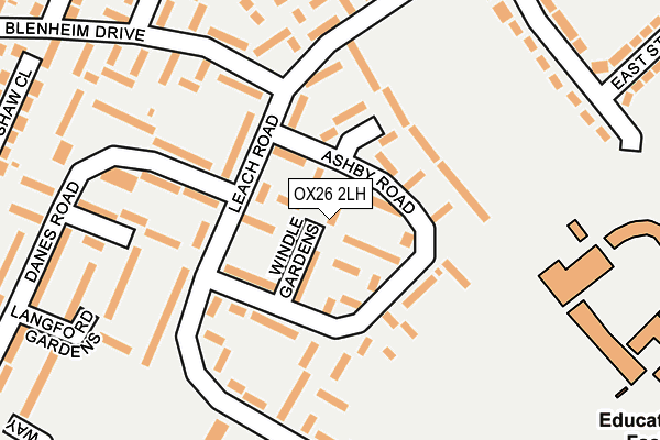 OX26 2LH map - OS OpenMap – Local (Ordnance Survey)