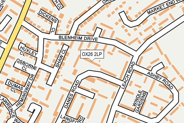 OX26 2LP map - OS OpenMap – Local (Ordnance Survey)