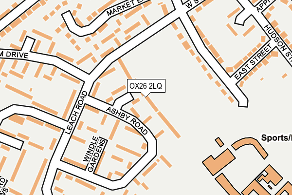 OX26 2LQ map - OS OpenMap – Local (Ordnance Survey)
