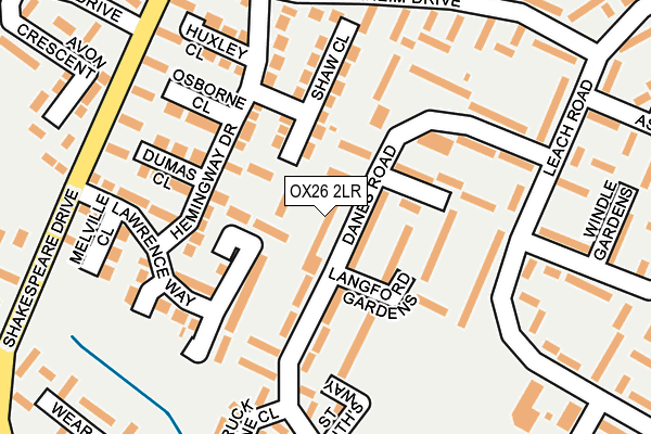 OX26 2LR map - OS OpenMap – Local (Ordnance Survey)