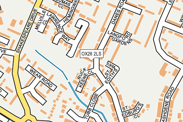 OX26 2LS map - OS OpenMap – Local (Ordnance Survey)