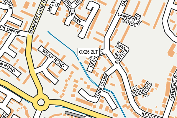 OX26 2LT map - OS OpenMap – Local (Ordnance Survey)