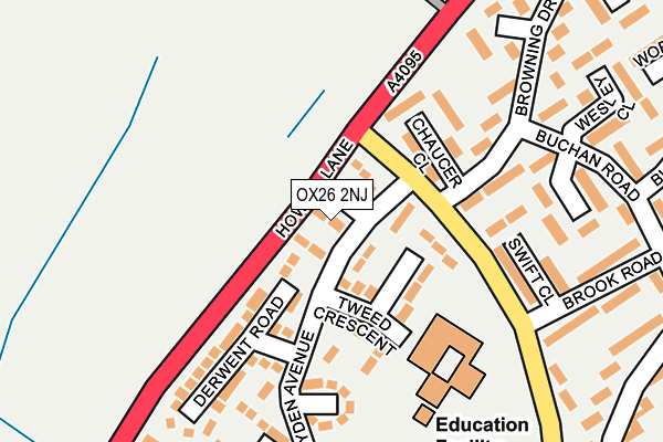 OX26 2NJ map - OS OpenMap – Local (Ordnance Survey)