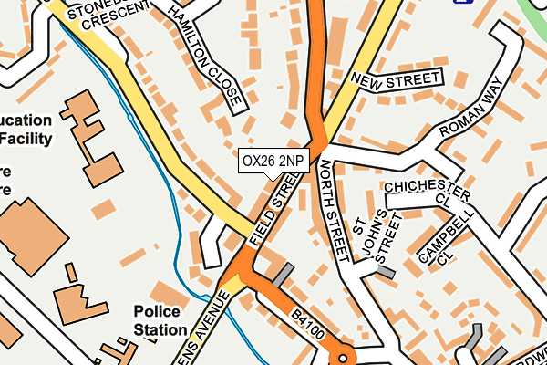 OX26 2NP map - OS OpenMap – Local (Ordnance Survey)