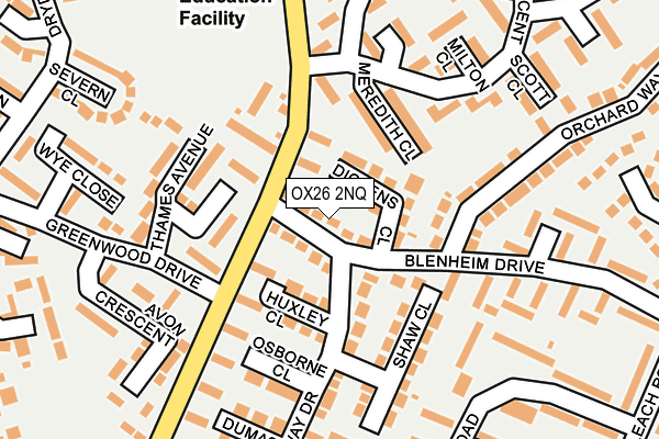 OX26 2NQ map - OS OpenMap – Local (Ordnance Survey)