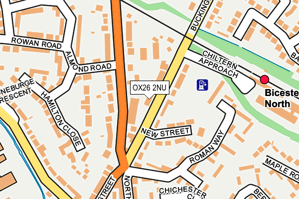 OX26 2NU map - OS OpenMap – Local (Ordnance Survey)