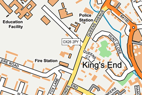 OX26 2PY map - OS OpenMap – Local (Ordnance Survey)