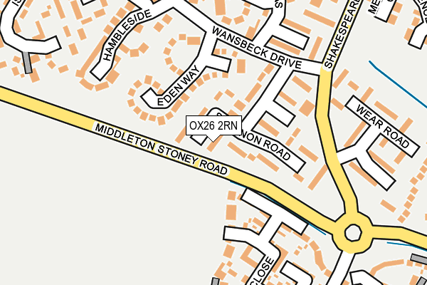 OX26 2RN map - OS OpenMap – Local (Ordnance Survey)