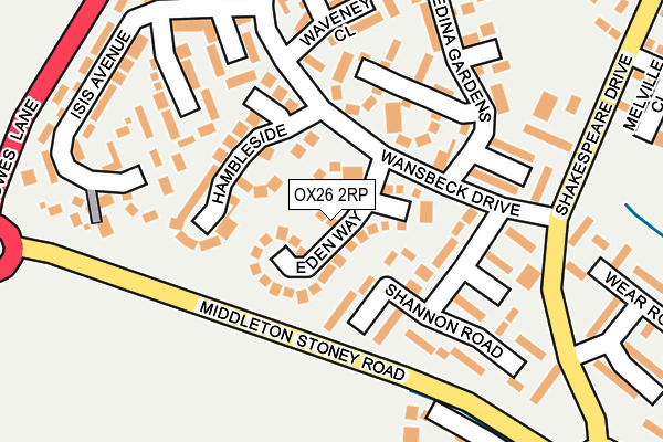 OX26 2RP map - OS OpenMap – Local (Ordnance Survey)