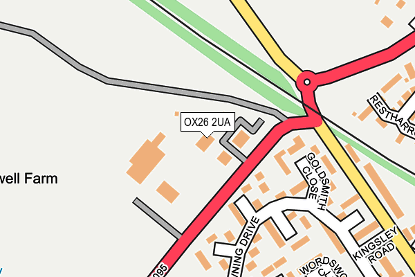 OX26 2UA map - OS OpenMap – Local (Ordnance Survey)