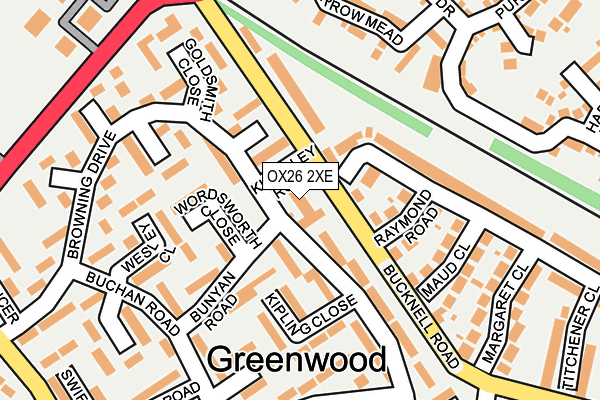 OX26 2XE map - OS OpenMap – Local (Ordnance Survey)