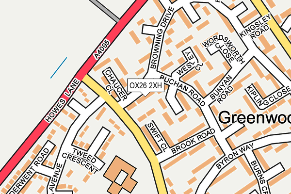 OX26 2XH map - OS OpenMap – Local (Ordnance Survey)