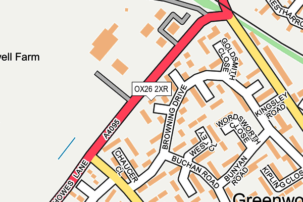 OX26 2XR map - OS OpenMap – Local (Ordnance Survey)