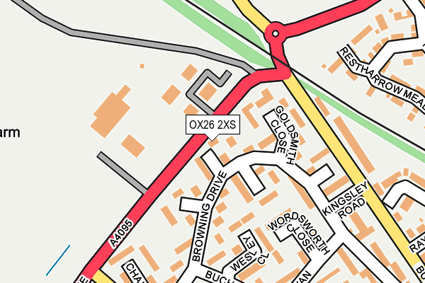 OX26 2XS map - OS OpenMap – Local (Ordnance Survey)