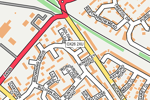 OX26 2XU map - OS OpenMap – Local (Ordnance Survey)