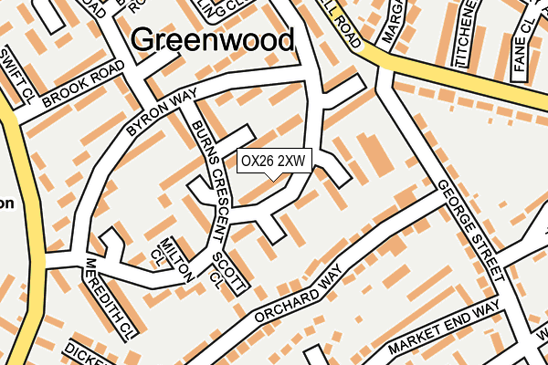 OX26 2XW map - OS OpenMap – Local (Ordnance Survey)