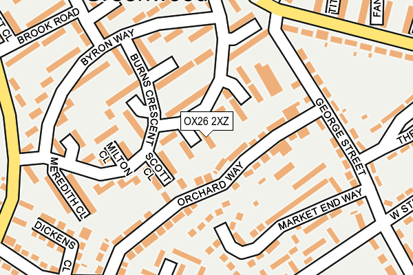 OX26 2XZ map - OS OpenMap – Local (Ordnance Survey)