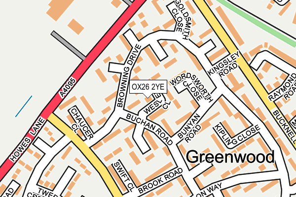 OX26 2YE map - OS OpenMap – Local (Ordnance Survey)