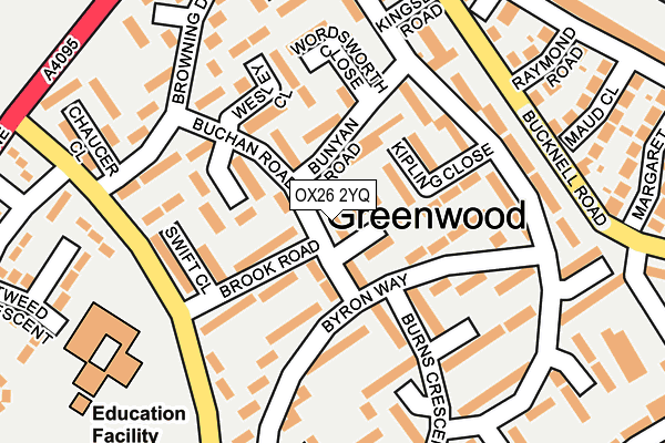 OX26 2YQ map - OS OpenMap – Local (Ordnance Survey)