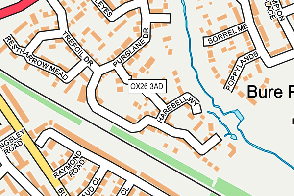 OX26 3AD map - OS OpenMap – Local (Ordnance Survey)