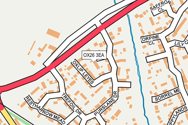 OX26 3EA map - OS OpenMap – Local (Ordnance Survey)